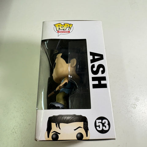 BOX FLAWS VIEW PHOTOS Ash - Army of Darkness Funko Pop 53 Vinyl Figure (11.4 Cm L × 8.9 Cm W × 15.9 Cm H)