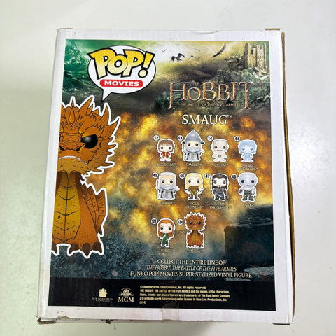 BOX DAMAGE VIEW PHOTOS SMAUG - Lord of the Rings Hobbit Funko Pop 124 Vinyl Figure (22.8 Cm L × 16.5 Cm W × 14 Cm H)