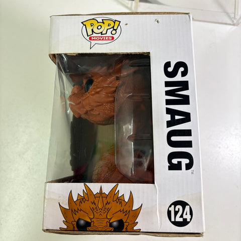 BOX DAMAGE VIEW PHOTOS SMAUG - Lord of the Rings Hobbit Funko Pop 124 Vinyl Figure (22.8 Cm L × 16.5 Cm W × 14 Cm H)
