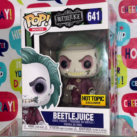 SUNFADED BOX VIEW PHOTOS Beetlejuice Funko Pop 641 Vinyl Figure (11.4 Cm L × 8.9 Cm W × 15.9 Cm H)
