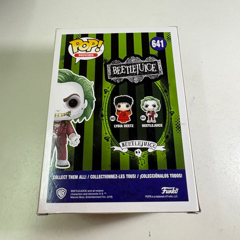 SUNFADED BOX VIEW PHOTOS Beetlejuice Funko Pop 641 Vinyl Figure (11.4 Cm L × 8.9 Cm W × 15.9 Cm H)