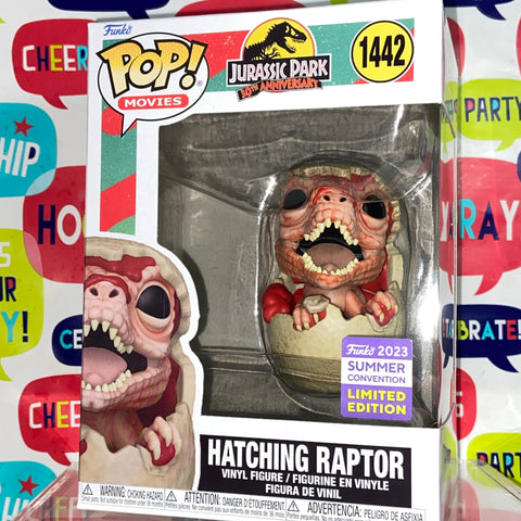 Jurassic Park - Hatching Raptor Funko Pop 1442 Summer Convention