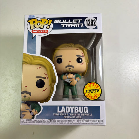 Brad Pitt/Lady Bug CHASE - Bullet Train Funko Pop 1292 Vinyl Figure (11.4 Cm L × 8.9 Cm W × 15.9 Cm H)