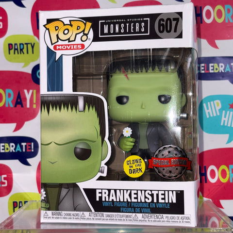 SEVERE BOX DAMAGE Frankenstein GLOW - Funko Pop 607 Vinyl Figure (11.4 Cm L × 8.9 Cm W × 15.9 Cm H)