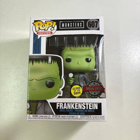 SEVERE BOX DAMAGE Frankenstein GLOW - Funko Pop 607 Vinyl Figure (11.4 Cm L × 8.9 Cm W × 15.9 Cm H)