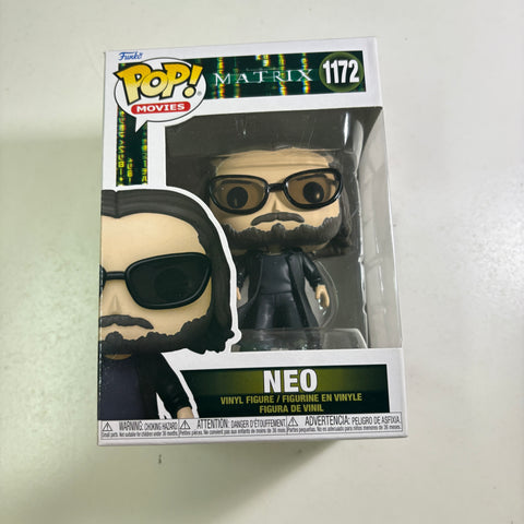 Neo/Keanu Reeves - Matrix Funko Pop 1172 Vinyl Figure (11.4 Cm L × 8.9 Cm W × 15.9 Cm H)