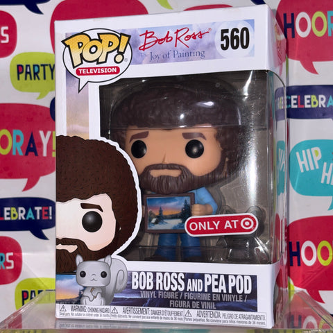 Bob Ross & Pea Pod  - Funko Pop 560 Vinyl Figure (11.4 Cm L × 8.9 Cm W × 15.9 Cm H)