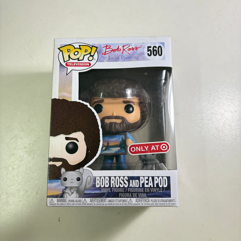 Bob Ross & Pea Pod  - Funko Pop 560 Vinyl Figure (11.4 Cm L × 8.9 Cm W × 15.9 Cm H)