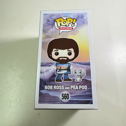 Bob Ross & Pea Pod  - Funko Pop 560 Vinyl Figure (11.4 Cm L × 8.9 Cm W × 15.9 Cm H)