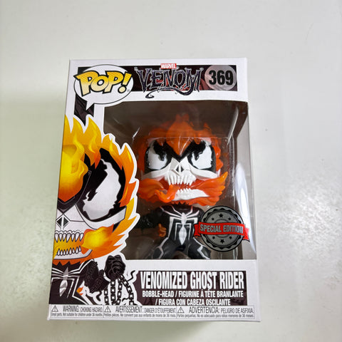 BOX FLAWS VIEW PHOTOS Venomized Ghost Rider - Venom Marvel Funko Pop 369 Vinyl Figure Exclusive