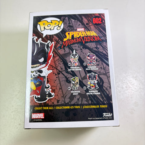 BOX FLAWS VIEW PHOTOS Venomized Doctor Strange - Venom Marvel Funko Pop 602 Vinyl Figure GLOW