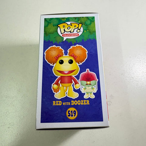 Red with Doozer FLOCKED - Fraggle Rock Funko Pop Vinyl Figure (11.4 Cm L × 8.9 Cm W × 15.9 Cm H)