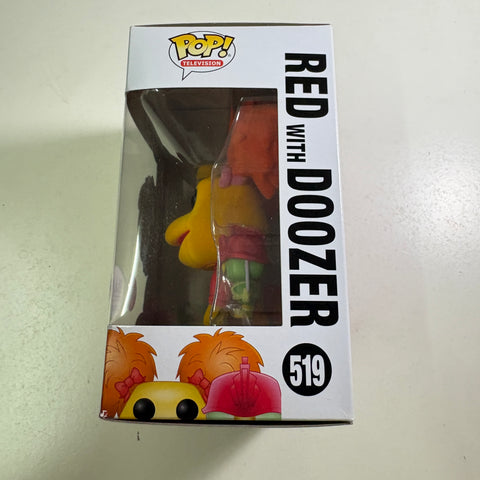 Red with Doozer FLOCKED - Fraggle Rock Funko Pop Vinyl Figure (11.4 Cm L × 8.9 Cm W × 15.9 Cm H)