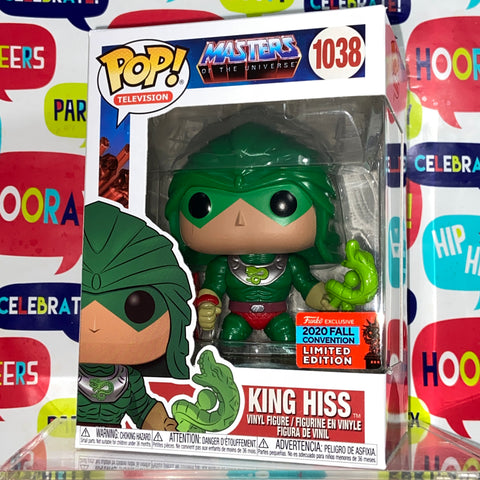 Masters of The Universe MOTU - King Hiss Funko Pop 1038 Fall Convention 2020 Exclusive