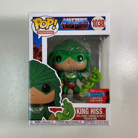 Masters of The Universe MOTU - King Hiss Funko Pop 1038 Fall Convention 2020 Exclusive