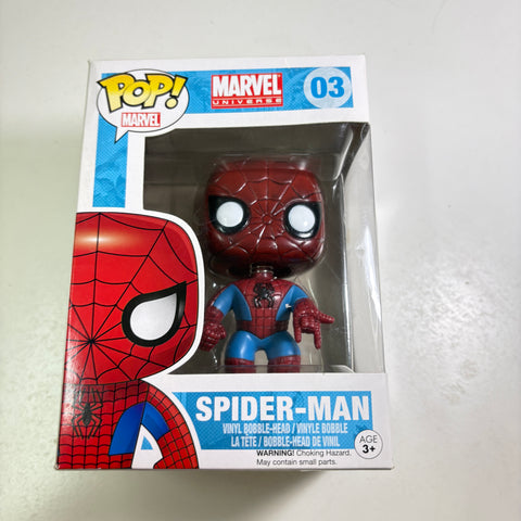 BOX FLAWS VIEW PHOTOS Spider-man - Marvel Funko Pop 03 Vinyl Figure