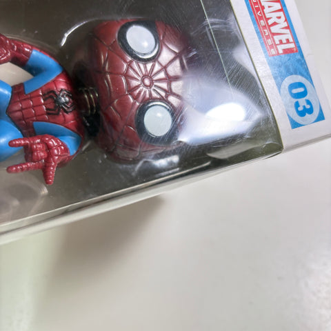 BOX FLAWS VIEW PHOTOS Spider-man - Marvel Funko Pop 03 Vinyl Figure