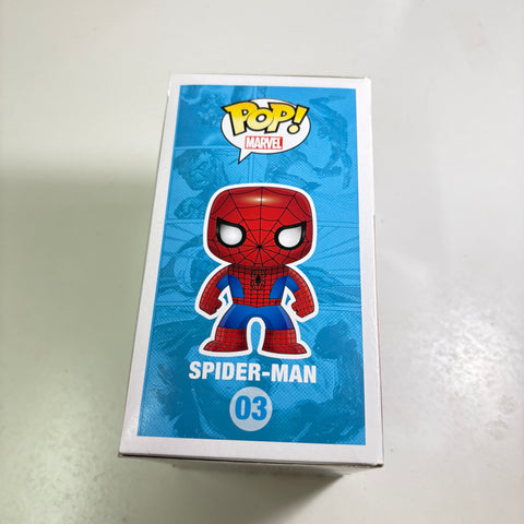 BOX FLAWS VIEW PHOTOS Spider-man - Marvel Funko Pop 03 Vinyl Figure