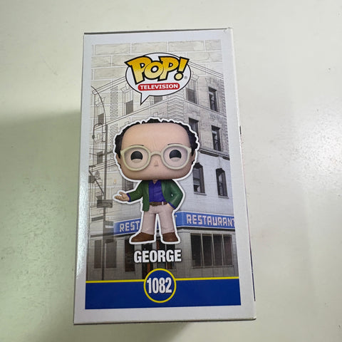SUNFADED BOX VIEW PHOTOS George - Seinfeld Funko Pop Vinyl Figure 1082 (11.4 Cm L × 8.9 Cm W × 15.9 Cm H)
