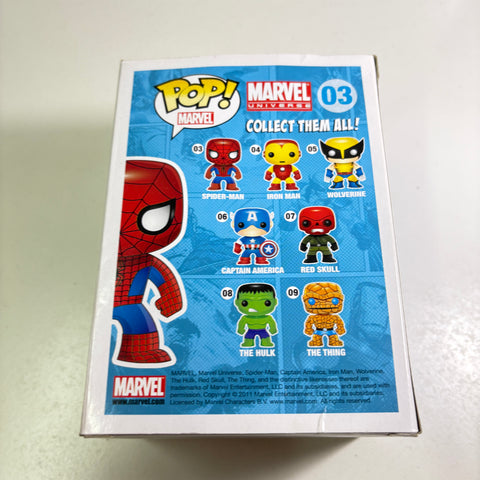 BOX FLAWS VIEW PHOTOS Spider-man - Marvel Funko Pop 03 Vinyl Figure