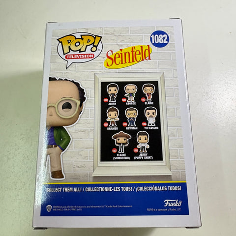 SUNFADED BOX VIEW PHOTOS George - Seinfeld Funko Pop Vinyl Figure 1082 (11.4 Cm L × 8.9 Cm W × 15.9 Cm H)