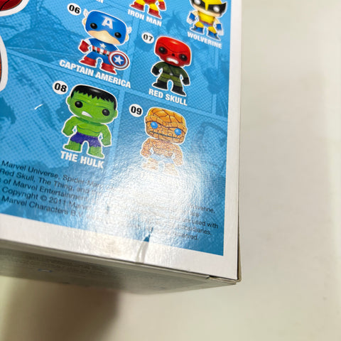 BOX FLAWS VIEW PHOTOS Spider-man - Marvel Funko Pop 03 Vinyl Figure