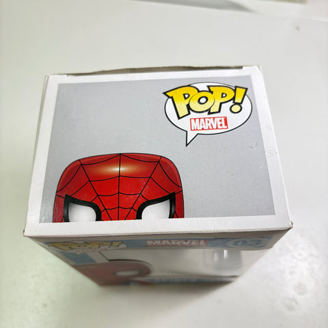 BOX FLAWS VIEW PHOTOS Spider-man - Marvel Funko Pop 03 Vinyl Figure