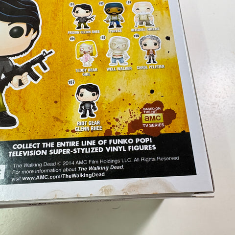 BOX STAINS VIEW PHOTOS Glenn Rhee (Prison) - The Walking Dead Funko Pop Vinyl Figure 151 (11.4 Cm L × 8.9 Cm W × 15.9 Cm H)