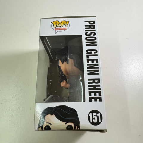 BOX STAINS VIEW PHOTOS Glenn Rhee (Prison) - The Walking Dead Funko Pop Vinyl Figure 151 (11.4 Cm L × 8.9 Cm W × 15.9 Cm H)