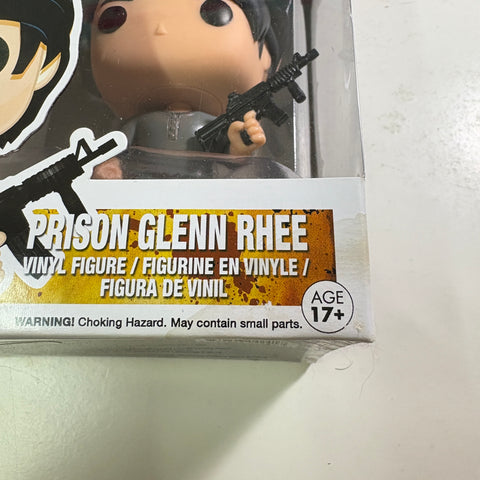 BOX STAINS VIEW PHOTOS Glenn Rhee (Prison) - The Walking Dead Funko Pop Vinyl Figure 151 (11.4 Cm L × 8.9 Cm W × 15.9 Cm H)
