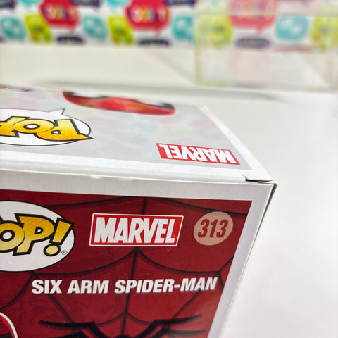 BOX FLAWS VIEW PHOTOS Spider-man (Six-Arm) -  Marvel Funko Pop 313 Vinyl Figure Exclusive