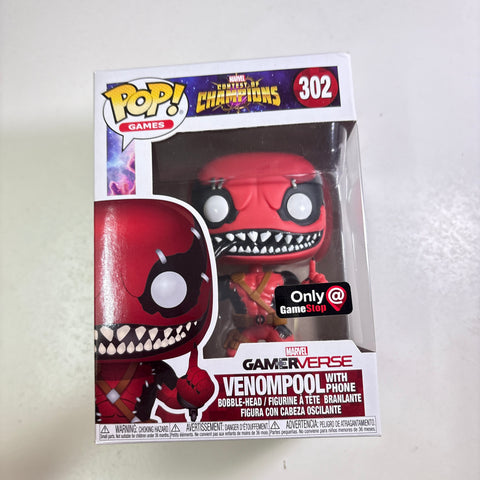 BOX FLAW VIEW PHOTOS Venompool - DEADPOOL/VENOM Marvel Funko Pop 302 Vinyl Figure Exclusive