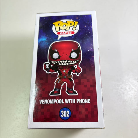 BOX FLAW VIEW PHOTOS Venompool - DEADPOOL/VENOM Marvel Funko Pop 302 Vinyl Figure Exclusive