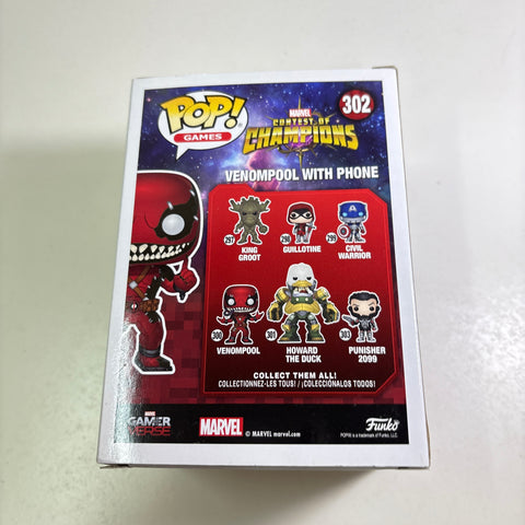 BOX FLAW VIEW PHOTOS Venompool - DEADPOOL/VENOM Marvel Funko Pop 302 Vinyl Figure Exclusive