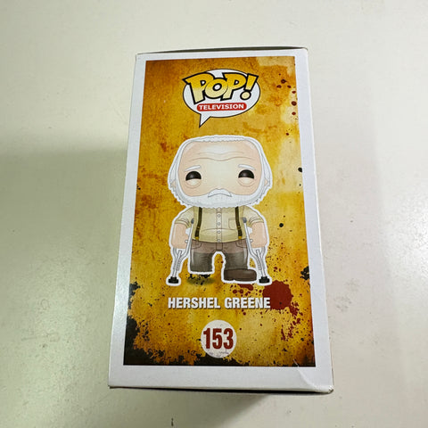 BOX FLAWS VIEW PHOTOS Hershel Greene - The Walking Dead Funko Pop Vinyl Figure 153 (11.4 Cm L × 8.9 Cm W × 15.9 Cm H)