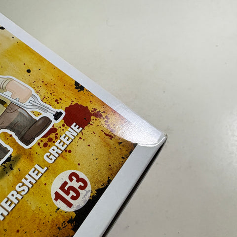 BOX FLAWS VIEW PHOTOS Hershel Greene - The Walking Dead Funko Pop Vinyl Figure 153 (11.4 Cm L × 8.9 Cm W × 15.9 Cm H)