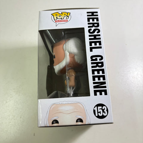 BOX FLAWS VIEW PHOTOS Hershel Greene - The Walking Dead Funko Pop Vinyl Figure 153 (11.4 Cm L × 8.9 Cm W × 15.9 Cm H)