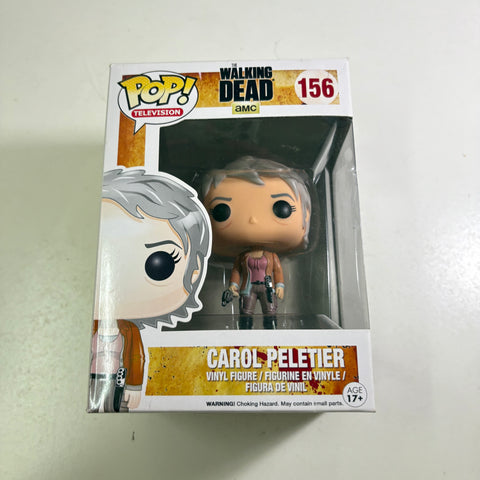 BOX FLAWS VIEW PHOTOS Carol Peletier - The Walking Dead Funko Pop Vinyl Figure 156 (11.4 Cm L × 8.9 Cm W × 15.9 Cm H)