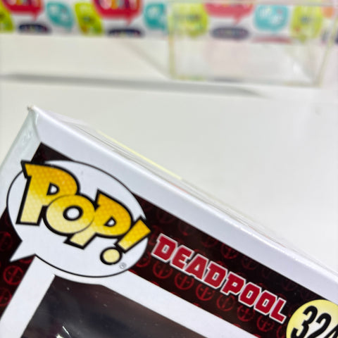 BOX FLAWS VIEW PHOTOS Wizard Deadpool - Marvel Funko Pop 324 Vinyl Figure Exclusive