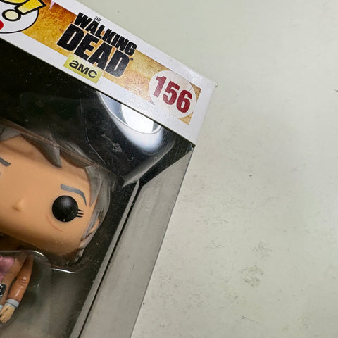 BOX FLAWS VIEW PHOTOS Carol Peletier - The Walking Dead Funko Pop Vinyl Figure 156 (11.4 Cm L × 8.9 Cm W × 15.9 Cm H)