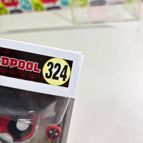 BOX FLAWS VIEW PHOTOS Wizard Deadpool - Marvel Funko Pop 324 Vinyl Figure Exclusive