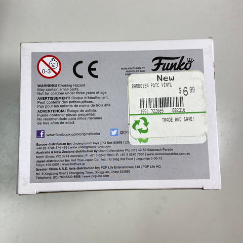 Pirates of the Caribbean - Barbossa Disney Funko Pop 173