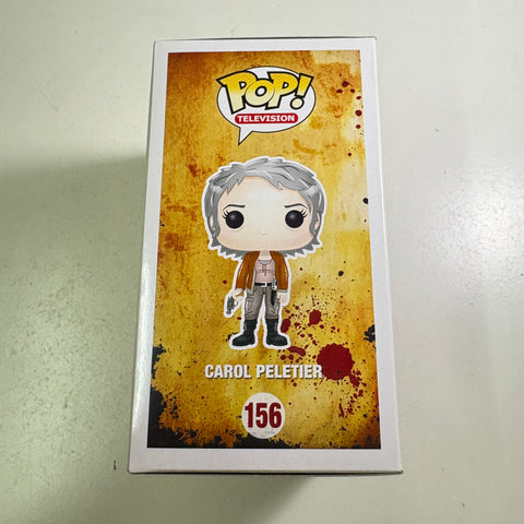 BOX FLAWS VIEW PHOTOS Carol Peletier - The Walking Dead Funko Pop Vinyl Figure 156 (11.4 Cm L × 8.9 Cm W × 15.9 Cm H)