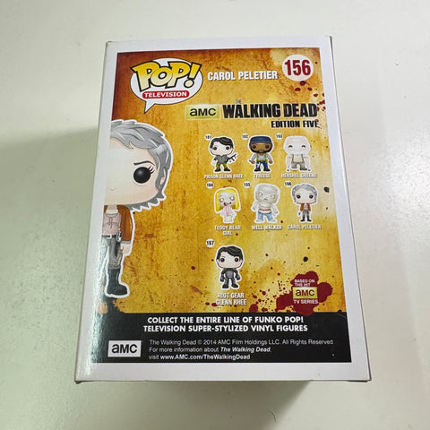 BOX FLAWS VIEW PHOTOS Carol Peletier - The Walking Dead Funko Pop Vinyl Figure 156 (11.4 Cm L × 8.9 Cm W × 15.9 Cm H)