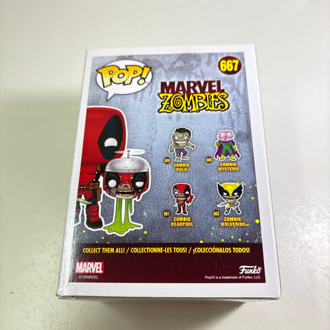 Deadpool with Headpool - Marvel Zombie Funko Pop 667 Vinyl Figure Exclusive