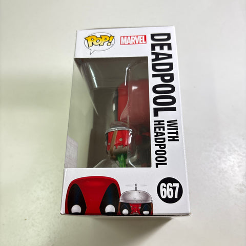 Deadpool with Headpool - Marvel Zombie Funko Pop 667 Vinyl Figure Exclusive