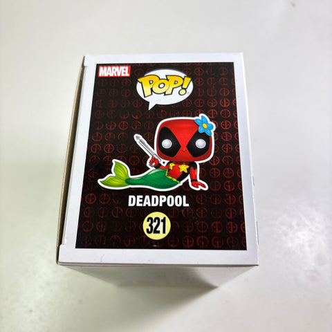 Deadpool Mermaid - Marvel Funko Pop 321 Vinyl Figure Exclusive METALLIC