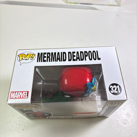 Deadpool Mermaid - Marvel Funko Pop 321 Vinyl Figure Exclusive METALLIC