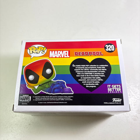 Deadpool - PRIDE Marvel Funko Pop Vinyl Figure 320 Rainbow
