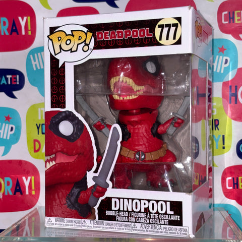 SEVERE BOX DAMAGE VIEW PHOTOS Dinopool/Deadpool - Marvel Funko Pop Vinyl Figure 777
